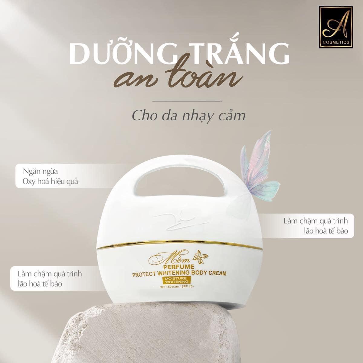 Body Mềm dưỡng trắng da an toàn sáng da