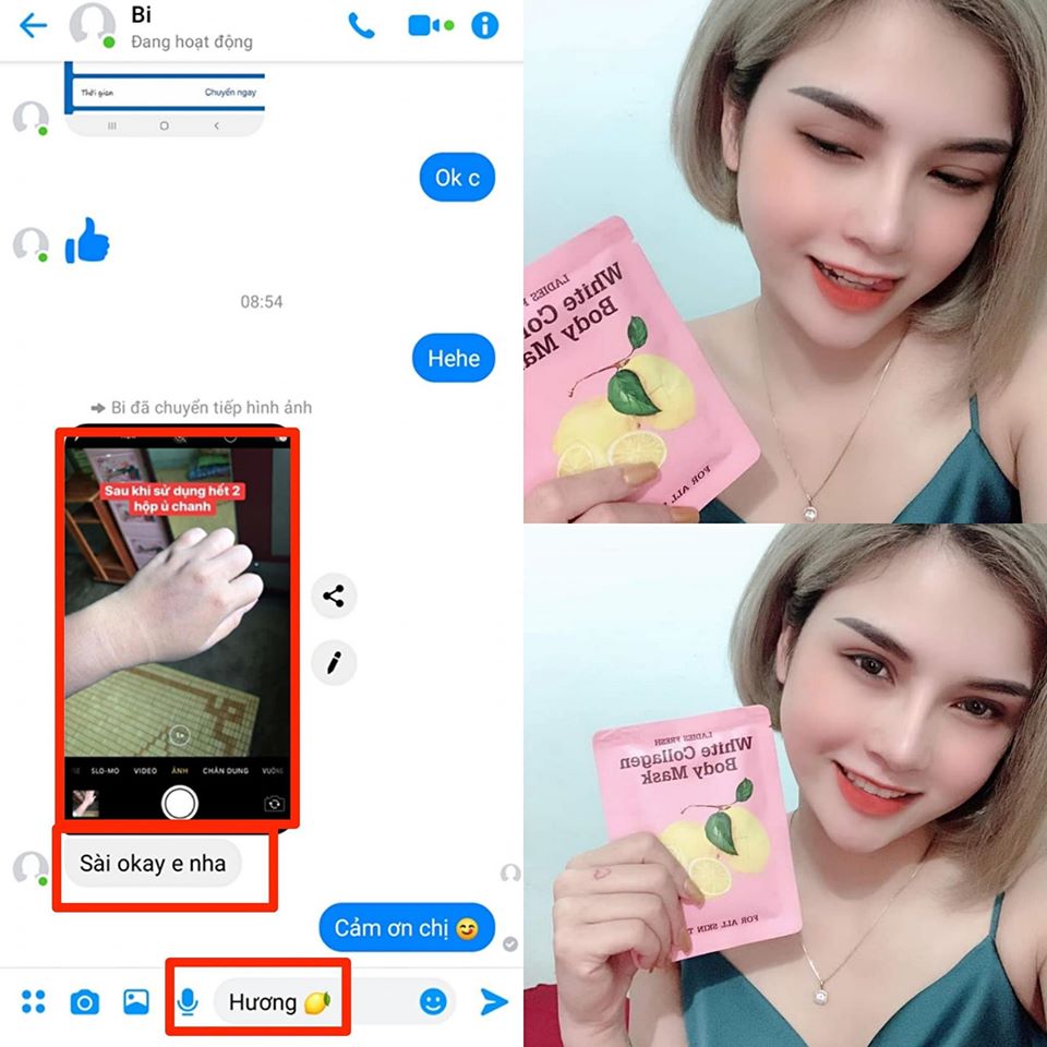 Chanh khử thâm cực tốt vì vậy độ trắng khỏi bàn cãi!