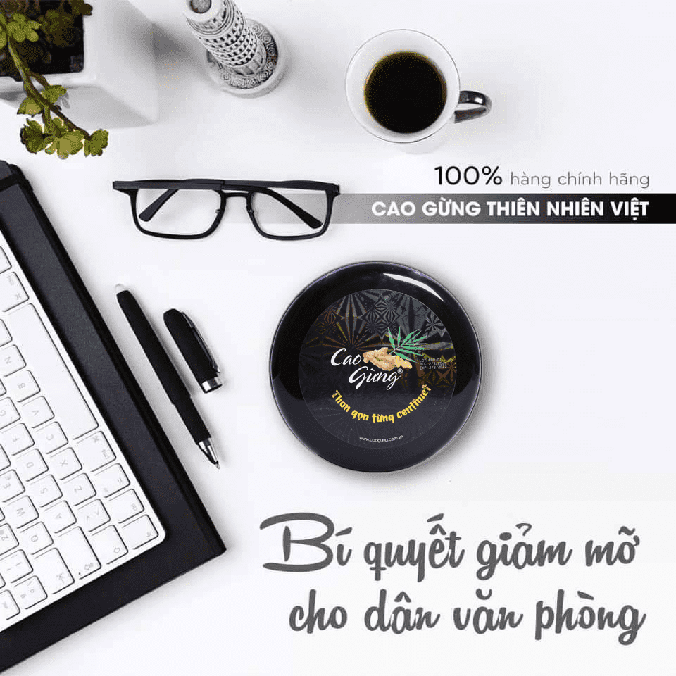 Cao gừng - bí quyết giảm mỡ cho dân văn phòng