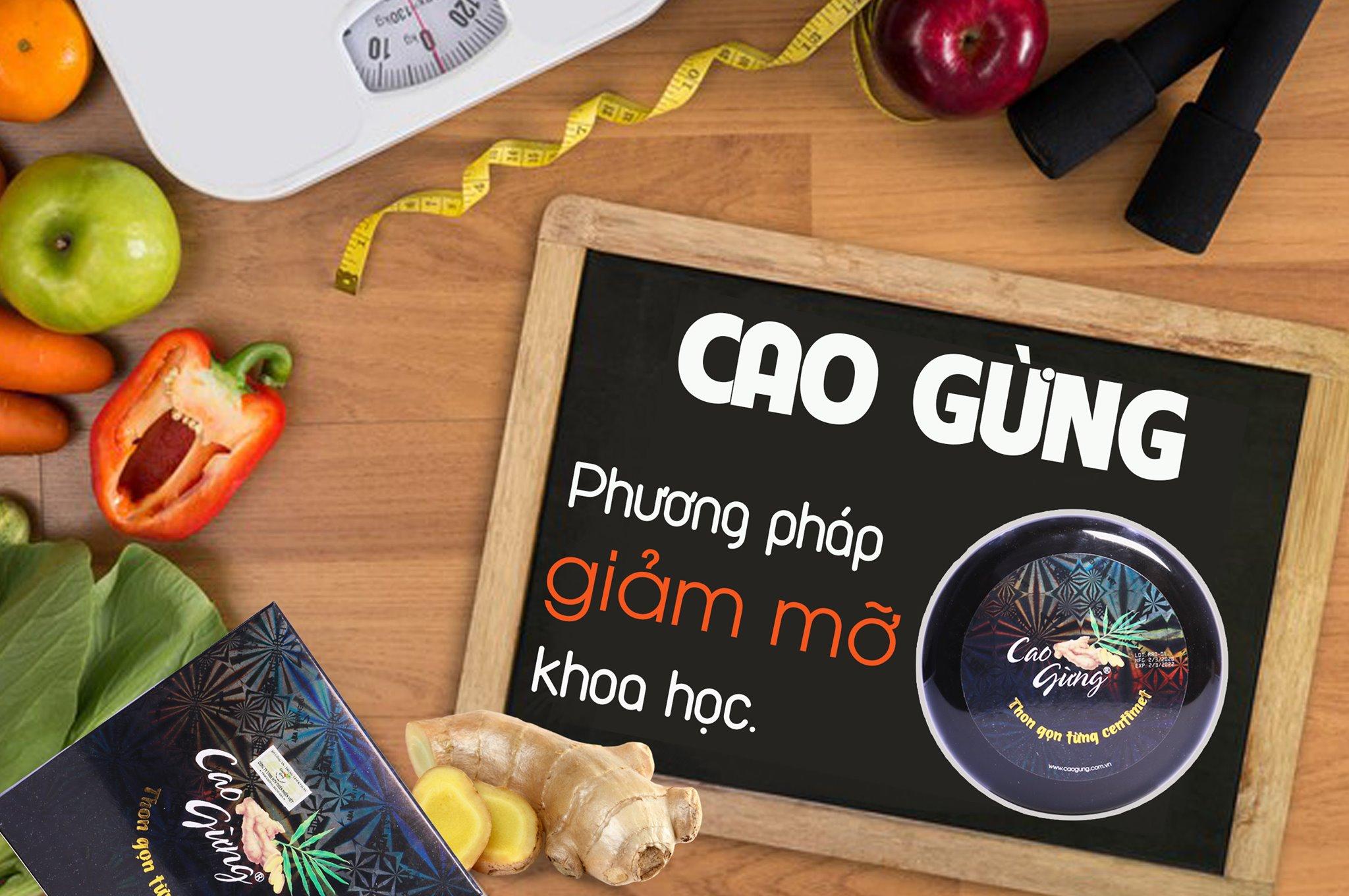 Cao gừng - tan mỡ, giữ dáng, đẹp da, gel tan mỡ số 1 Việt Nam