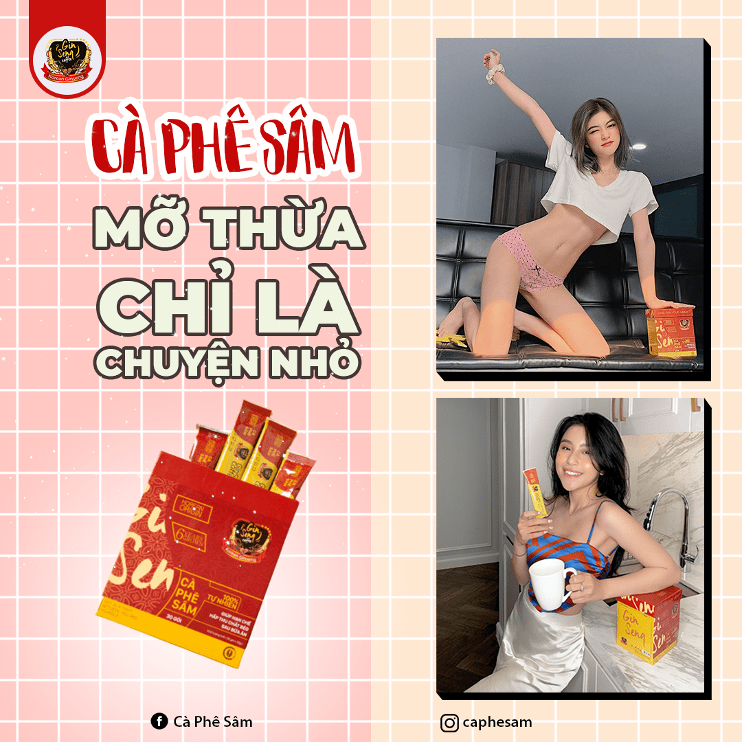 Dáng Xinh Dáng Đẹp Chỉ Với 2 Gói Cà Phê Sâm Mỗi Ngày