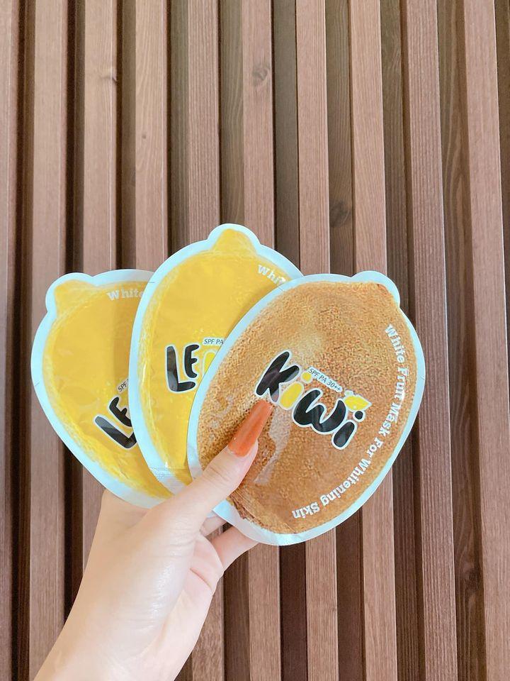 Lemon White Fruit Mask dưỡng trắng da trong lần đầu tiên sử dụng
