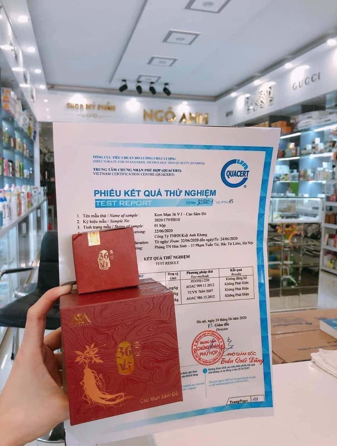 Thảo dược trị mụn Cao Mụn Sâm Đỏ