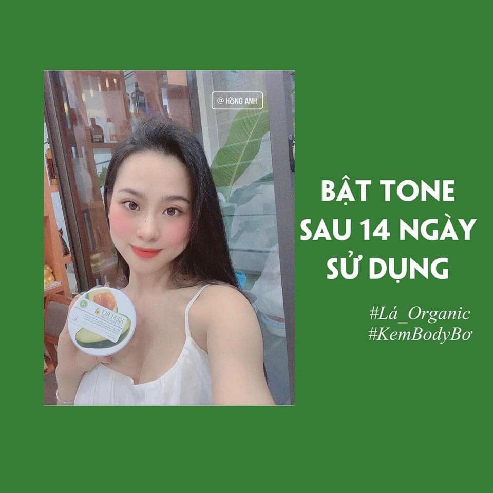 Mà muốn dưỡng da an toàn ko chất tẩy trắng thì hãy sử dụng Kem Body Bơ